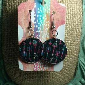 Colorful Arrow Patterned Earrings